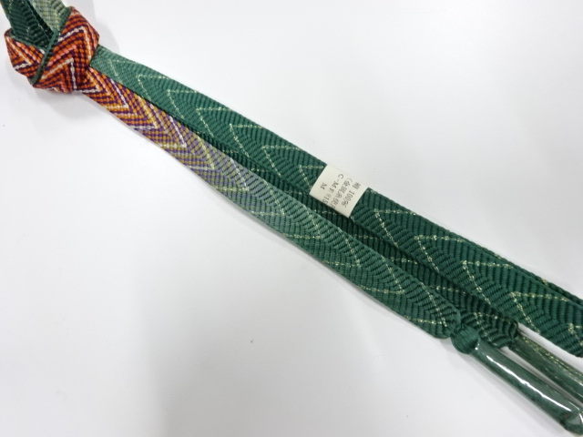 未使用品　正絹　手組帯締め